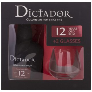 Dictador Solera 12YO Geschenkbox mit 2 Gläsern