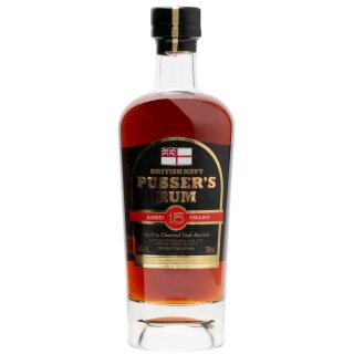 Pusser´s British Navy Rum 15 years - Tasting-Flasche 4cl