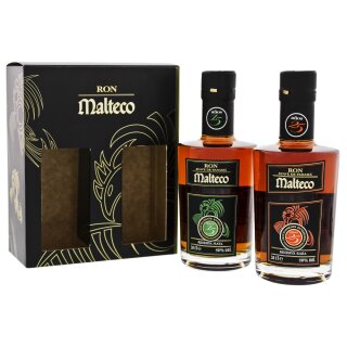 Malteco Rum 15+25 años 2x 0,2l Geschenkset