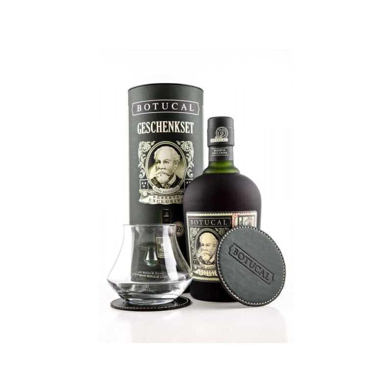 Botucal Rum Reserva Exclusiva mit Glas und 2 Lederuntersetzer kaufen