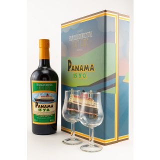 Transcontinental Rum Line - Panama 15 yo mit 2 Gläsern