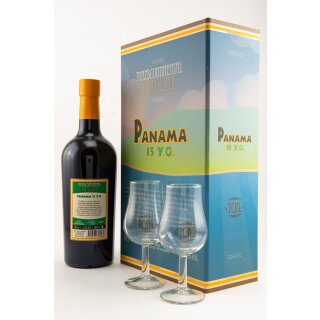 Transcontinental Rum Line - Panama 15 yo mit 2 Gläsern
