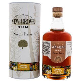 New Grove Rum Savoir Faire Beau Plan Vintage 2007