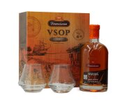 Damoiseau Rhum Vieux Agricole VSOP mit 2 Gläsern