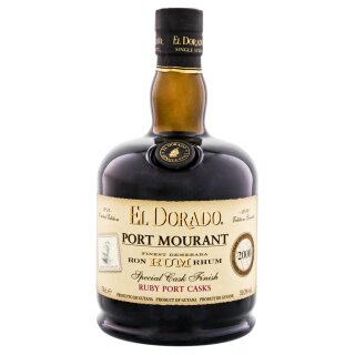 El Dorado Rum Port Mourant 2000/2018 Ruby Port Special Cask Finish - Tasting-Flasche 4cl