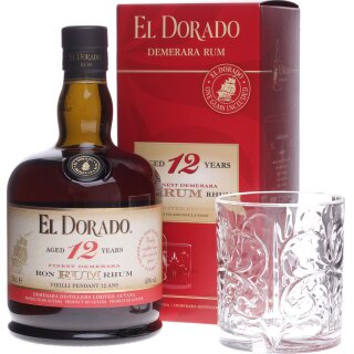 El Dorado Rum 12 Years mit Tumbler